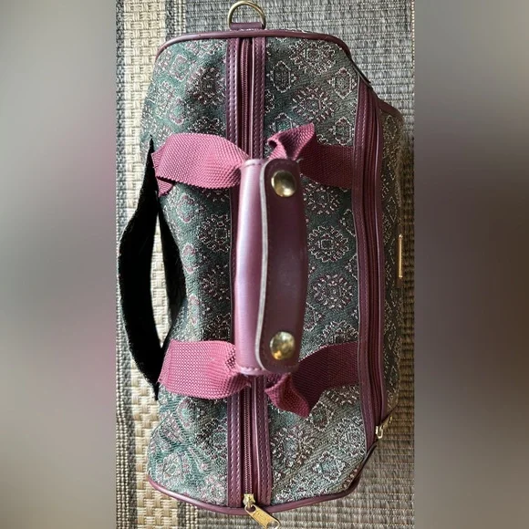 RARE VINTAGE John Weitz Travelers Carry On Overnight Shoulder Strap Duffel Bag - Picture 13 of 14